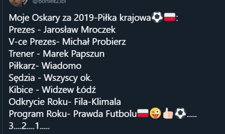 OSKARY PIŁKARSKIE od Bońka za 2019 rok! :D